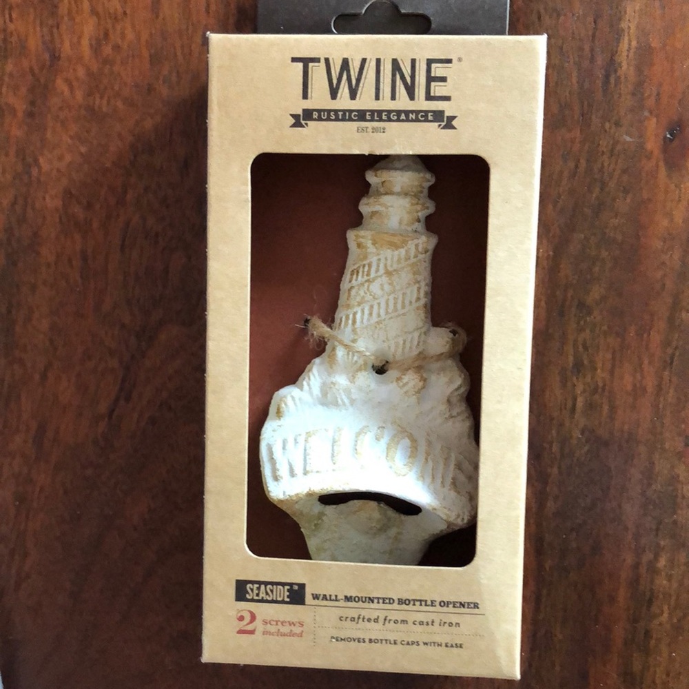 Twine Lighthouse Cast Iron Bottle Opener NWT
